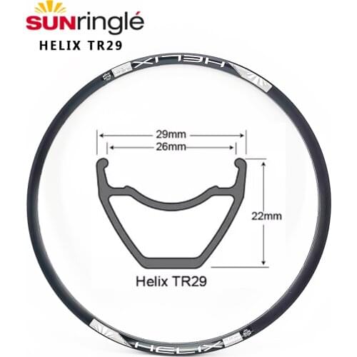Sunringle helix TR29 26/27,5 29er zoll Tubeless felge am fr DH 28 / 32 loch Hoops Legierung Felgen