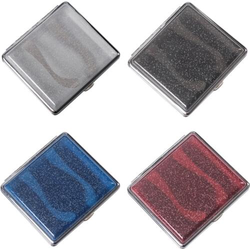 Flash Powder Tobacco Box Hold 20 Sticks Portable Cigarette Cases Cigarettes Tobacco Holder Storage Box Perfect Gift