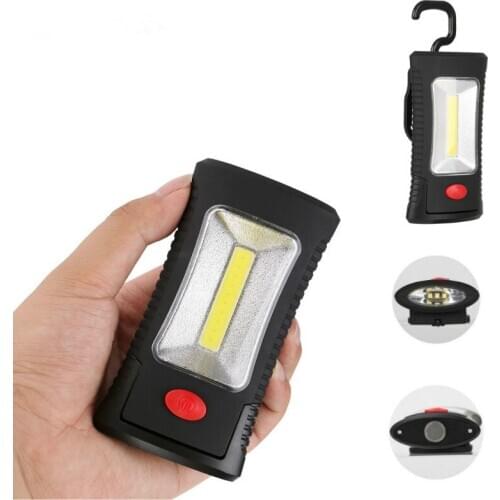 2 Mode COB LED Magnetic work light folding Hook Pocket Torch Handy Lamp Camping Tent Light Emergency Lanterna night flashlight