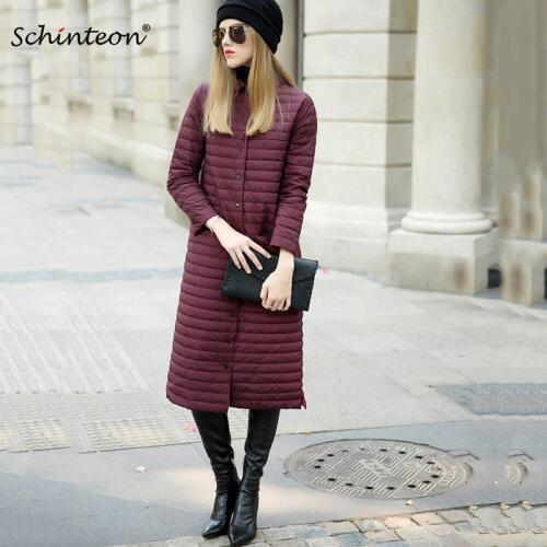 2018 Ultra Light Down Jacket Women Long Coat Warm Outwear Warm Top Quality Slim Fashion