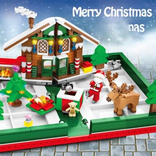 3D Christmas Tree Book Building Blocks Santa Claus Elk Xmas Puzzle Toys Gift For Children