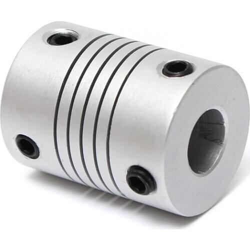 4Pcs 5mm x 8mm Aluminum Flexible Shaft Coupling OD19mm x L25mm CNC Stepper Motor Coupler Connector