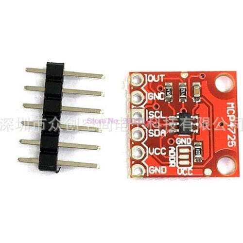 500pcs MCP4725 12Bit I2C DAC Digital Converter Module Digital To Analong EEPROM Development Board For Arduino 2.7V-5.5V