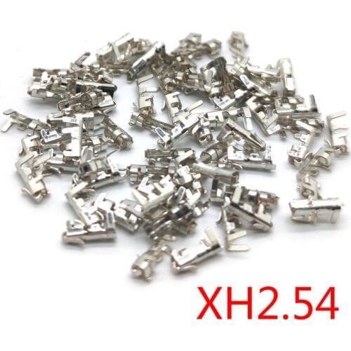 500pcs XH 2.54MM Female Connector Reed Cold Head Metal Terminal 2.54mm