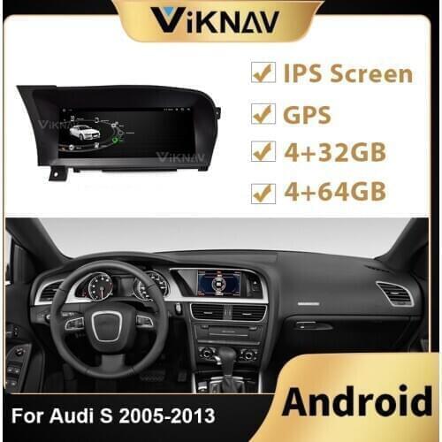 Android Car Radio player For AUDI S 2005-2013 RHD Car Head Unit Stereo Recorder DVD Multimedia Player GPS Navigation