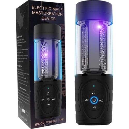 Automatic Masturbation Cup Telescopic Rotation Electric Climax Sucker 9 Adjustable Telescopic Modes Sexy Voice Male Masturbator