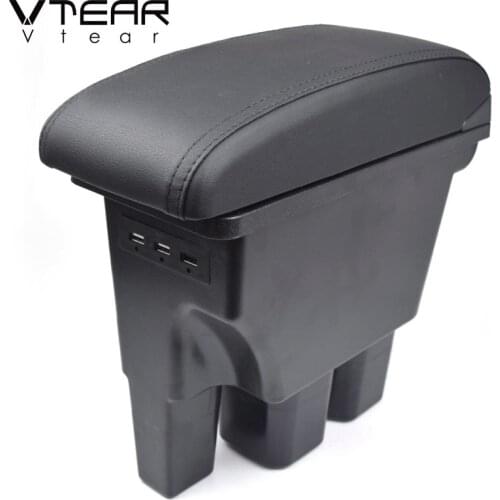 Vtear Car Armrest USB Storage Box Center Console Arm Rest Car-Styling Interior Decoration Accessories For Suzuki Jimny 2019/2020