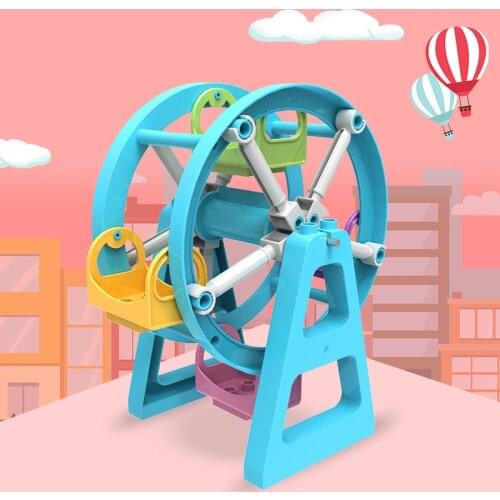 Big Size Creative Ferris wheel Model Building Blocks Colorful Bulk Bricks Educational Learning Toy Duploed Series