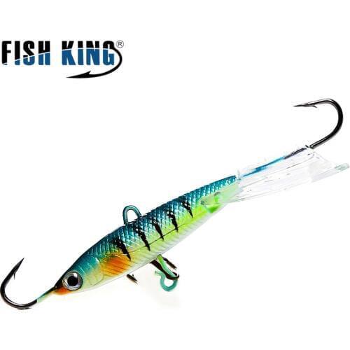 FISH KING 12/15/25g 3D Eye Lead Jig For Winter Fishing Balancers Wobblers Hard Lure Sinking Minnow Ice Fishing Lures Accessories