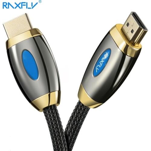 RAXFLY HDMI 2.0 Cable 4K 3D HDMI to HDMI Cable For TV LCD Laptop Projector Computer Durable 1M 3M 5M Gold-plated HDMI Cables