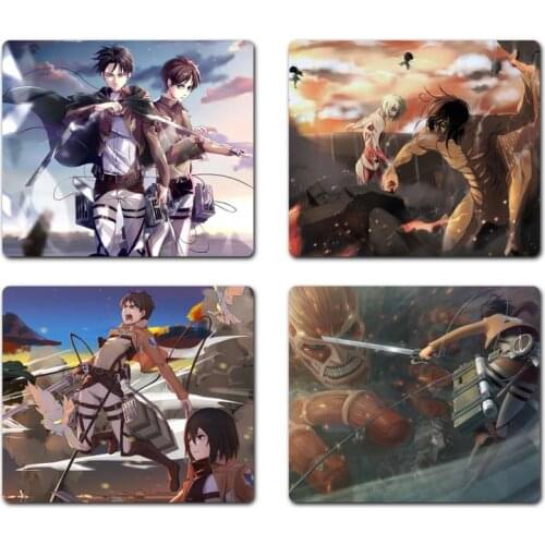 Ackerman Attack on Titan anime Comfort Mouse Mat Gaming Mousepad Non slip Cushion Square Thickness 2mm