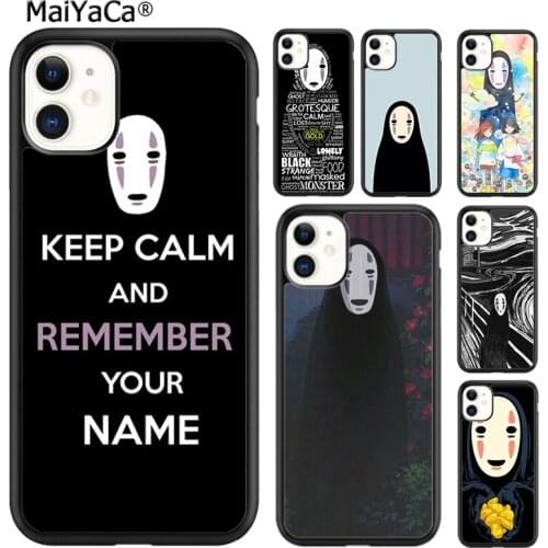 MaiYaCa Spirited Away No Face man Phone Case Cover For iPhone 5 SE 6s 7 8 plus X XR XS 11 12 pro max Samsung Galaxy S8 S9 S10