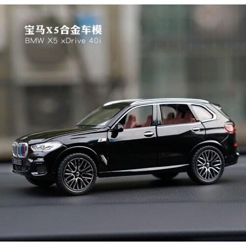 1/32 BMW X5 Car Model Alloy Off-road Vehicle Childrens Toy Car Sound and Light Pull Back Boy Gift Diecast Model Car Collections