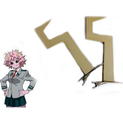My Hero Academia Mina Ashido Mina Cosplay Accessories Cute Headwear Hair Clip Party Cosplay Prop