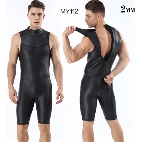 2MM Men Women Professional SCR Neoprene Surfing Triathlon WetSuit For Swimming Snokeling Warm Water Sport PU Beach Diving Suit