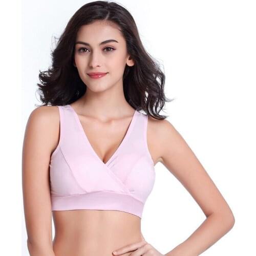 Maternity Underwear Pregnancy Pure Cotton Nursing Bra Gathering Anti-sagging Special Postpartum Nursing Vest-style Female Bra