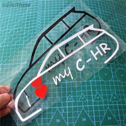 New I love my car Vinly Decal Styling Door Windows Trunk Sticker For toyota CHR C-HR 2018 2019 2020 PARTS accessories