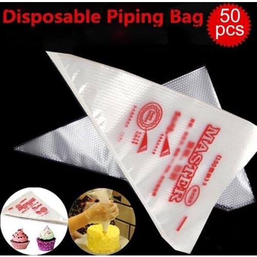 Disposable Pastry Bag 50PCS Confectionery Bags For Cake Fondant Decorating Kitchen Baking Piping Bag Tools