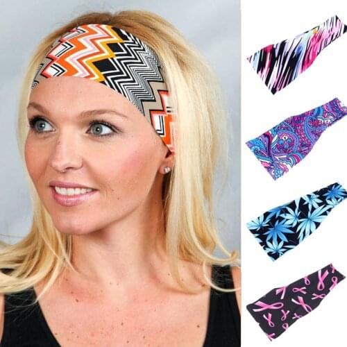 Bohemia Print Yoga Wide Stretch Women Headbands Headpiece Headwrap Turban Headwear Bandage Hair Bands Bandana Hair Accessories