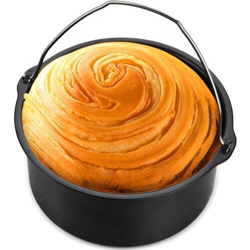 Cake Mould Baking Air Basket Fryer Pan Pizza Tray Cooking Pot Making Chocolate Desserts Non-Stick Kitchen Accessories Supplies