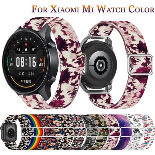 For Xiaomi Color Watch Mi Sports Smart Watch Color Nylon Sport Strap Replacement Watchband Wrist Bracelet 22mm Watch Band Correa