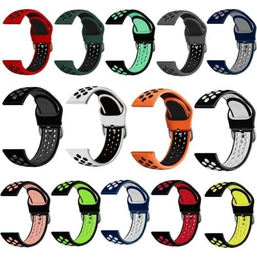 20mm Silicone Soft Strap For Samsung Galaxy Watch 4 Classic 46mm 42mm/Watch 4 40mm 44mm Smart Watch Wrist Bracelet Watchband
