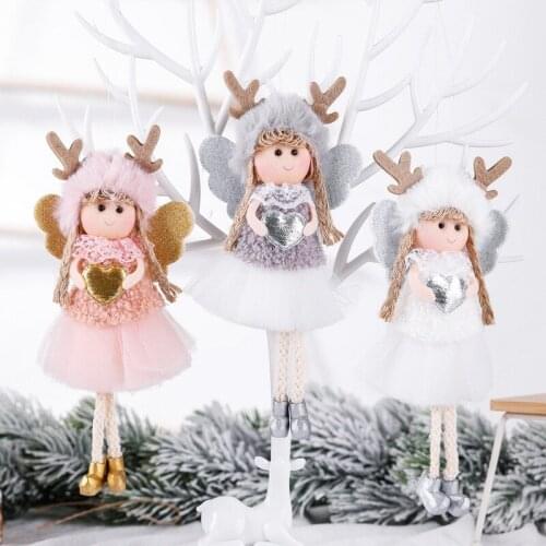 Merry Christmas Decorations For Home 2020 Christmas Angel Doll Xmas Navidad Noel Gifts Christmas Ornament New Year 2021