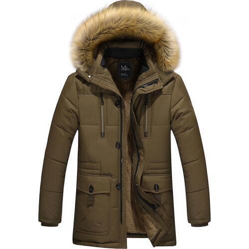 Suharybo Men's Parkas With A Hood