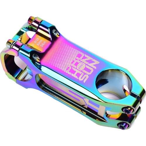 HONSUN MTB Bike Stem 28.6 * 31.8 * 80MM Enduro Bicycle Stem DH/AM/XC 0 Degree Aluminum Alloy Ultralight Hollow Stem Rainbow