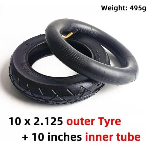 10 inches outer Tyre and Inner Tube 10X2/2.125 with bent Valvefor electric Gas Scooter & Electric Scooter or Tricycle Bike Kids
