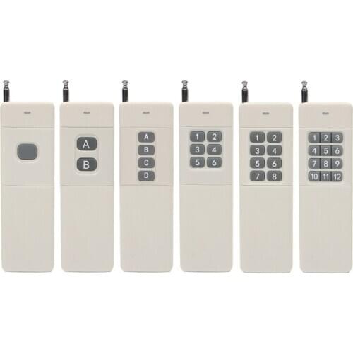 3000m Long Range Distance High Power 1CH 2CH 4CH 6CH 8CH 12CH 1 2 4 6 8 12 CH RF Remote Control Transmitter 315/433 MHz