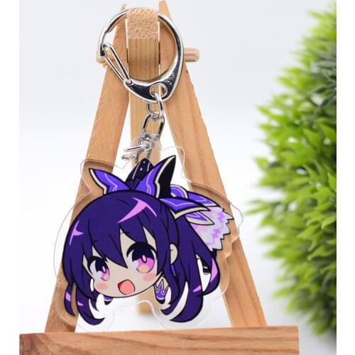 WL0856 Date A Live Keychain Acrylic Cartoon Keyring Accessories