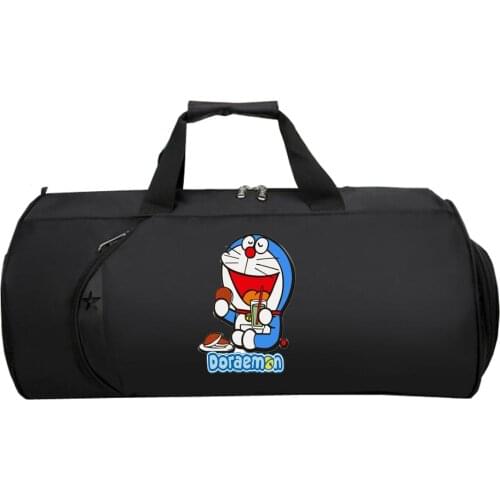 Japan anime Doraemon Travel luggage Bag teenagers Large Multifunctional Shoulder bag Unisex Travel Shoulder Luggage Bags