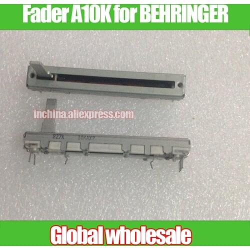 1pcs 60mm ALPS Straight Potentiometer A10K for BEHRINGER DX626 Mixer / Volume Pusher Fader 626 double linkage A10K-15MM