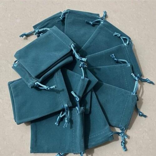 1pc 7x9cm Small Drawstring Bags Custom Jewelry Packaging Pouches Wedding Favor Bags Elegant Flannel Cosmetic Bags