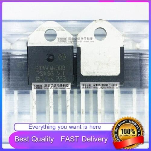 10Pcs/Lot New Original BTA41-600B BTA41600B 600V 40A TO-3P THREE-TERMINAL BIDIRECTIONAL Triode Thyristor Good Quality