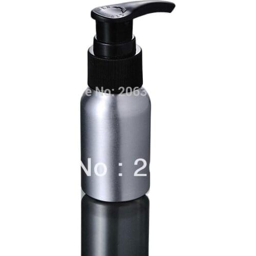 100pcs 30ml Aluminium bottle with black pump