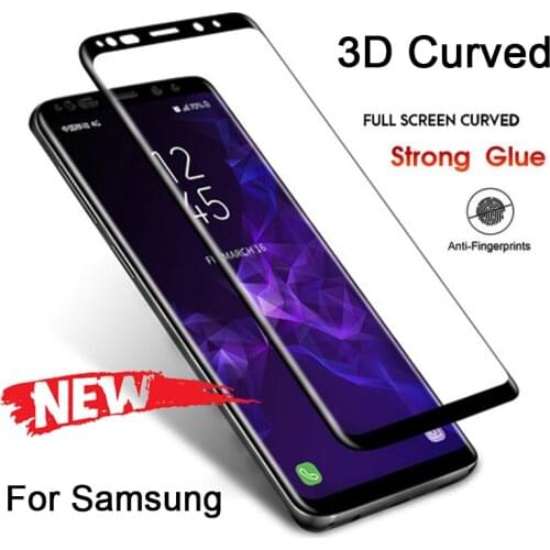 3D Curved Screen Protective Glass for Samsung S20 S10 Tempered Glass for Samsung Galaxy Note 20 Ultra 10 Plus Note 9 8 S8 S9