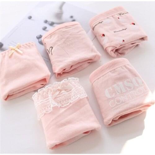 4Pcs Girlss Cotton Blend Panties Briefs Lingerie Shorts For Women Ladies Girls A1-4