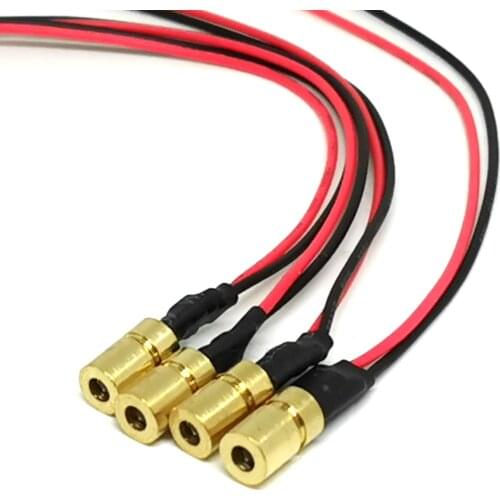 5pcs 6X10mm Mini-Type 780nm 3mw-5mw Near Infrared IR Laser Dot Module Focusable Dot Point Head DC3V