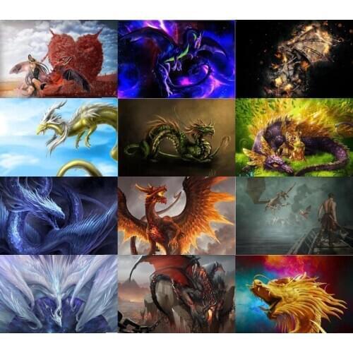 5d Crystal Dragon Diamond Embroidery 5D DIY Dragon Diamond Painting Christmas Cross Stitch Full square Rhinestone Mosaic