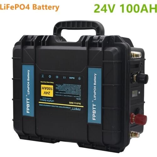 24V LiFePO4 Battery pack 100AH 24v 100AH lifepo4 battery 24V battery pack for boat motor, inverter