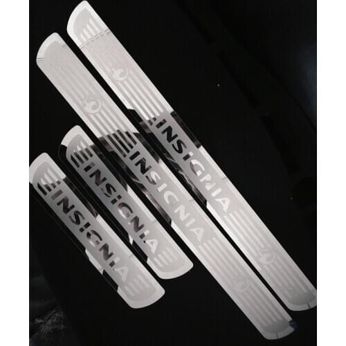 Car accessories for Opel Vauxhall Insignia 2018-2021 Stainless Steel Door Sill Steel Stickers Scuff Plate 4pcs