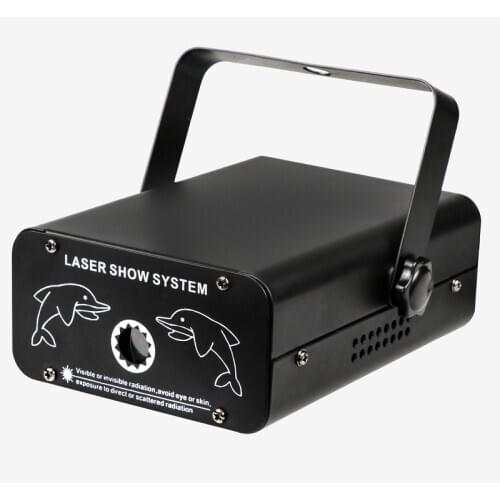 Free shipping Single hole full color grating mini laser light with remote voice control for disco dj wedding party stage light