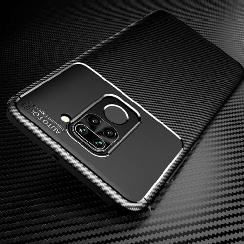 Shockproof Carbon Case for Xiaomi Redmi Note 9 Pro Max Case Silicone TPU cover for Redmi Note 9 Pro Phone Case Soft Back Cover
