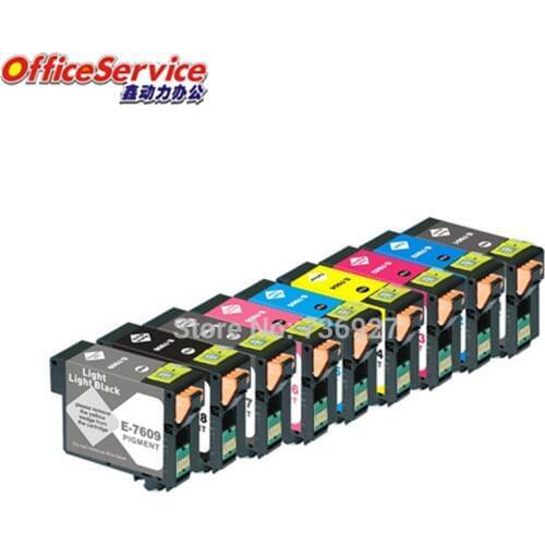 9 color T7601 T7602 T7603 T7604 T7605 T7609 Compatible ink Cartridge Full Ink For Epson SURECOLOR SC-P600 inkjet printer