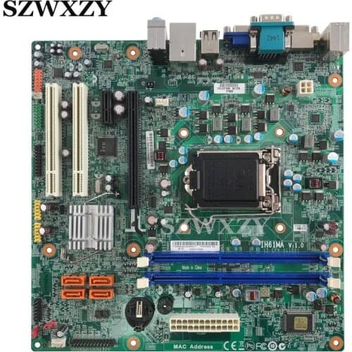 For Lenovo M72e M4360 B4360 T4900D Desktop Motherboard IH61MA V1.0 H61H2-LM5 V:1.0 H61 1155 DDR3 03T6666