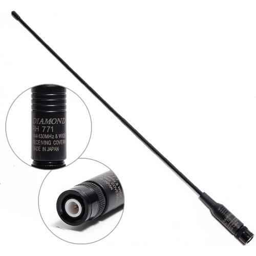Diamond RH-771 BNC Dual Band VHF/UHF 144MHz/430MHz RH771 Soft Antenna RH 771 for YAESU ICOM Kenwood Walkie Talkie Two Way Radio