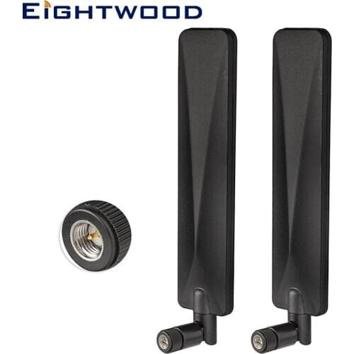 Eightwood 2pcs 4G LTE Antenna 9dBi SMA Male Aerial for Industrial IoT Router Trail Camera Game Camera Outdoor Security Camera