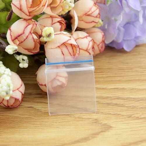 Hot Sale 300pcs Mini Self Sealing Zip LockPlastic Bags 4x6cm Transparent Packaging Bag Thickness 0.2mm
